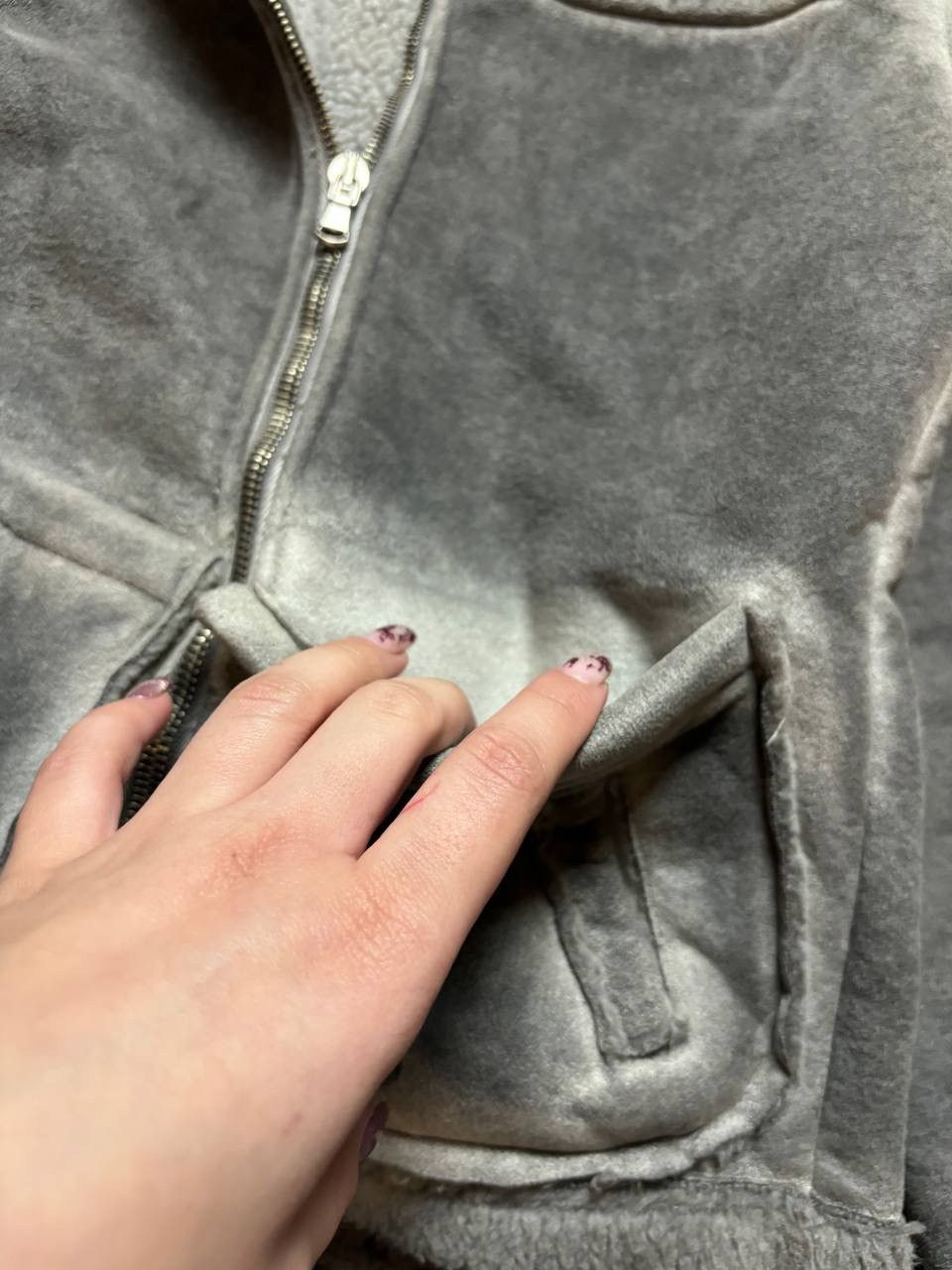 Japanese Brand × Vintage Vintage Y2K Suede Sheepskin Avantgarde Watanabe Style Bomber Size US S / EU 44-46 / 1 - 3 Thumbnail