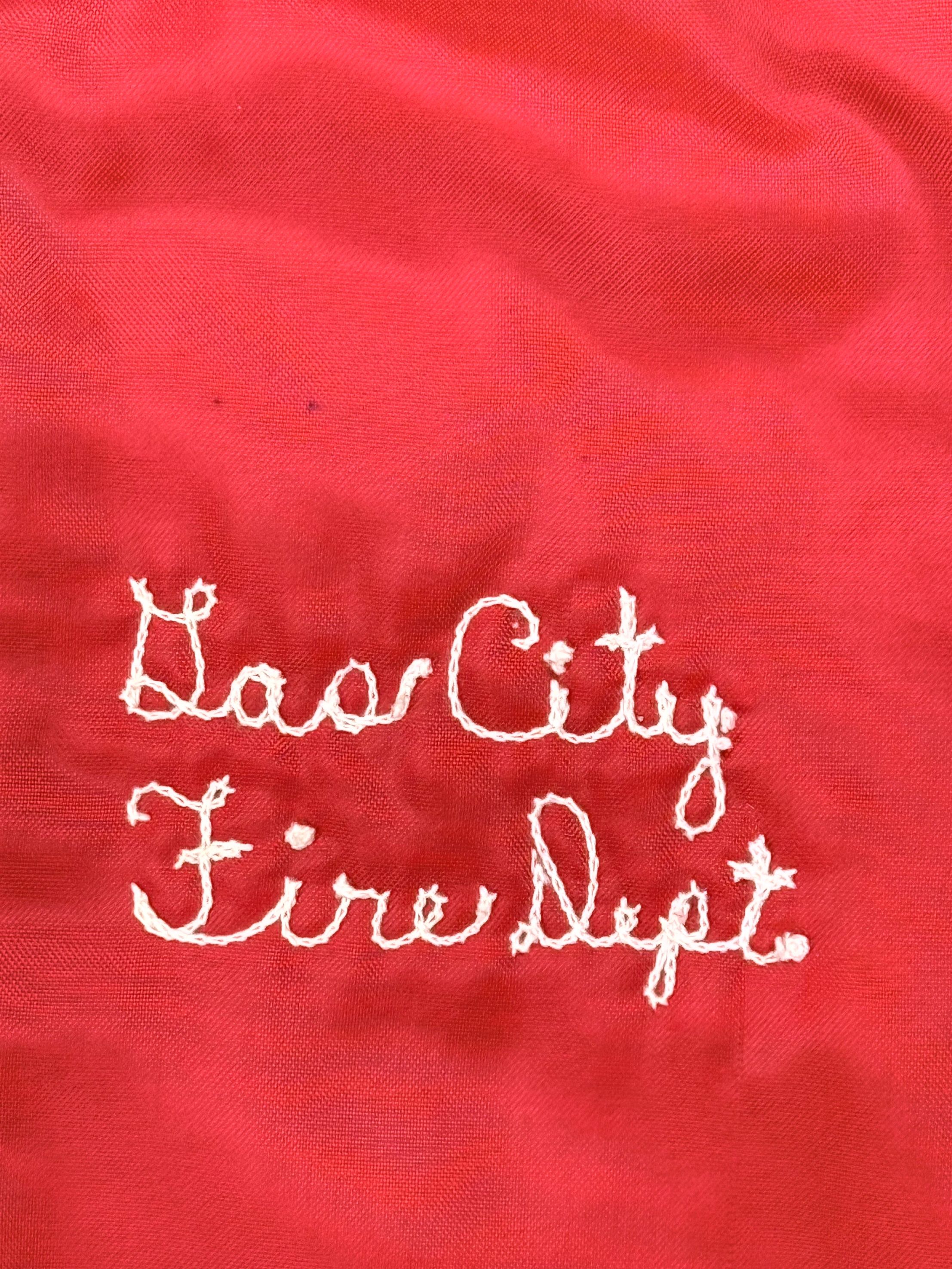 Other Vintage Butwin Satin Bomber Jacket Fire Dept USA Made Size US M / EU 48-50 / 2 - 6 Thumbnail