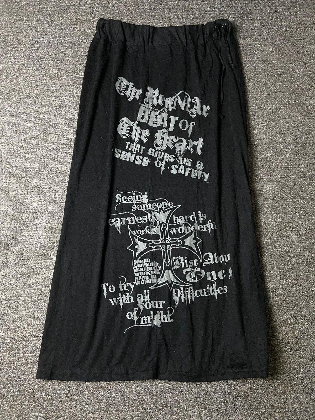 Dig Deep Dig Deep Punk Gothic Skirt with Zip (157) Size 29" - 5 Thumbnail