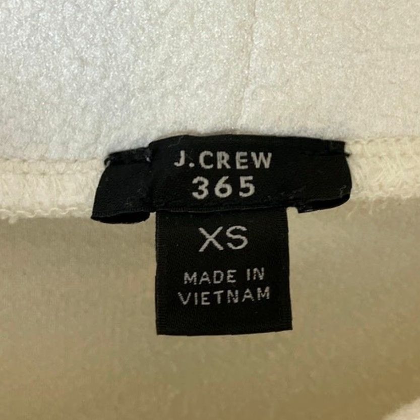 J.Crew VINTAGE J. CREW 365 Womens Shirt White Textured Crepe Drop-Sleeve Turtleneck XS Size XS / US 0-2 / IT 36-38 - 6 Thumbnail