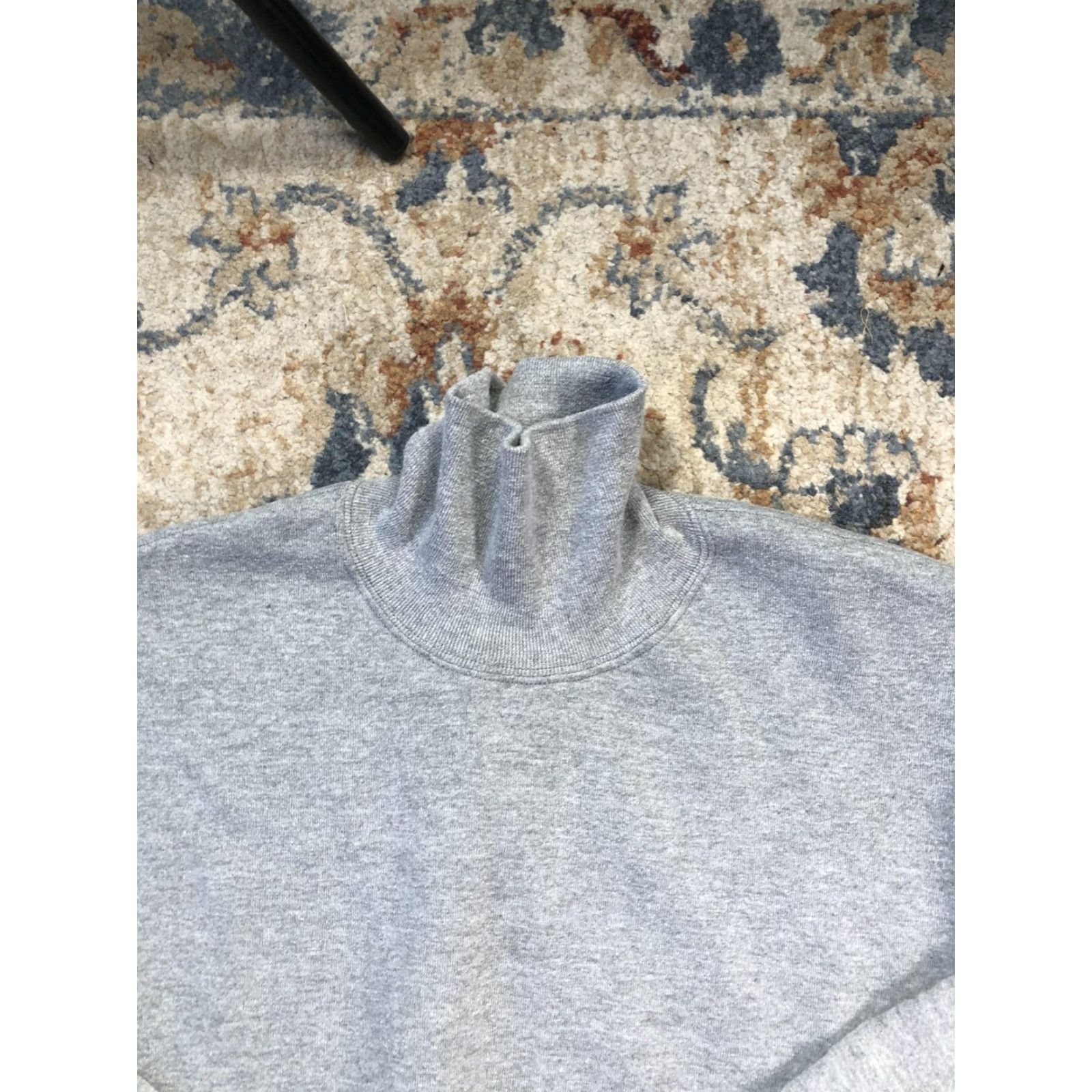 Jerzees VINTAGE Jerzees Sweatshirt Mens Large Gray Mock Neck Fleece Blank USA 90s Mens L Gray Sweatshirt Blank Size US L / EU 52-54 / 3 - 2 Thumbnail