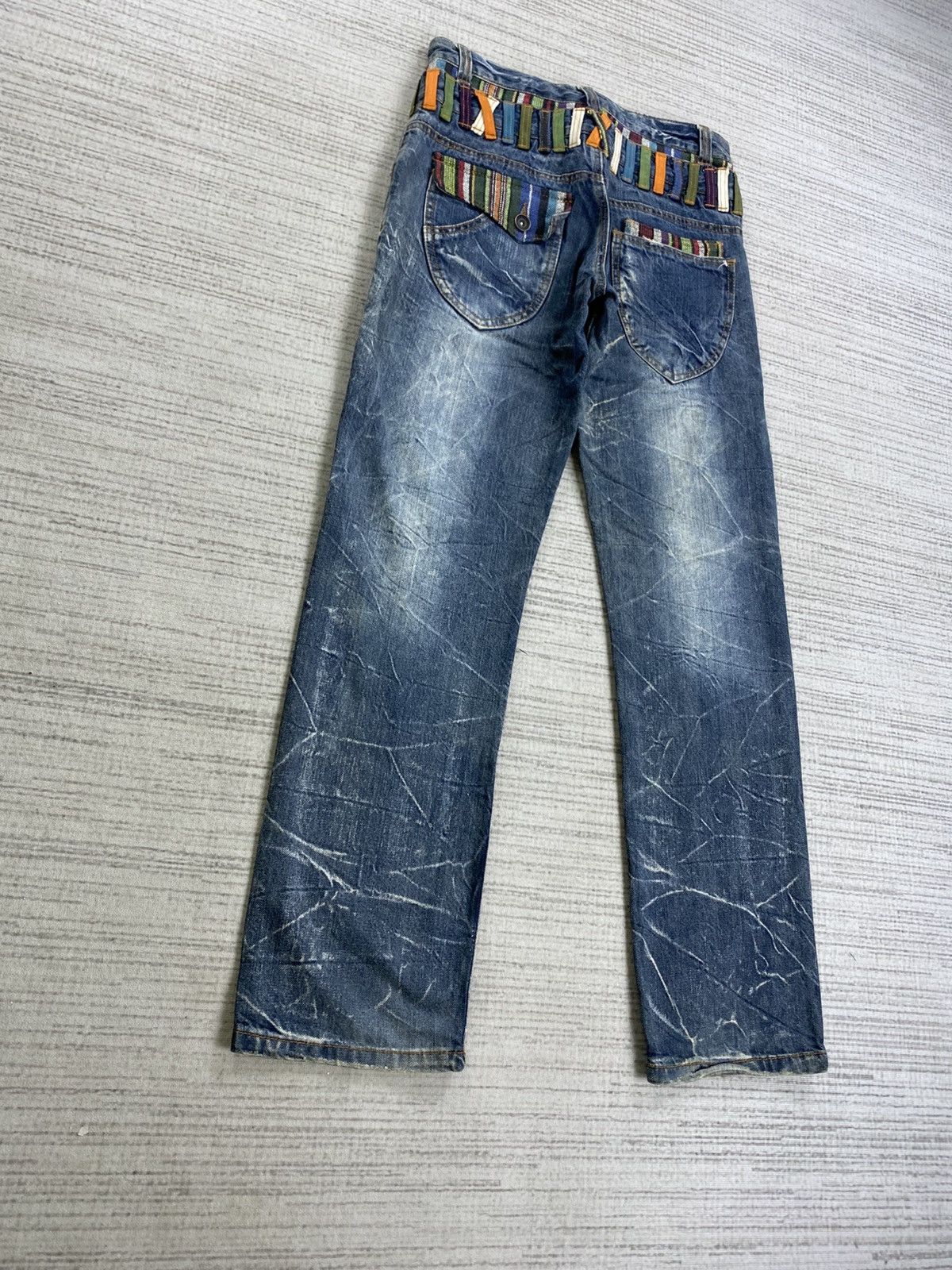 Hysteric Glamour Vintage Nylaus Hysteric Clothing Double Waist Denim Pants Size US 30 / EU 46 - 8 Thumbnail