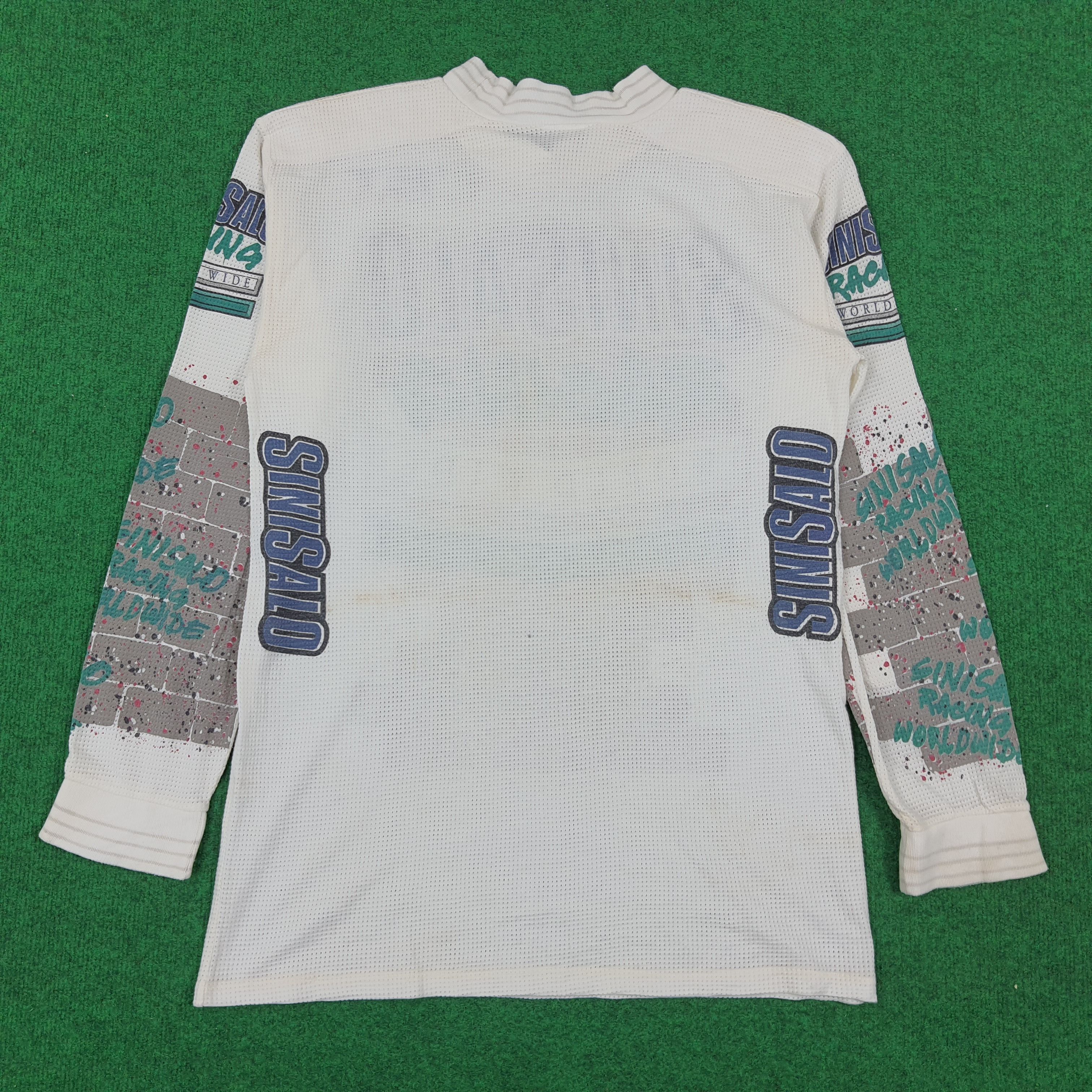 Vintage Vintage SINISALO Racing World Wild 80s Motorsports Tshirt Size US M / EU 48-50 / 2 - 4 Thumbnail
