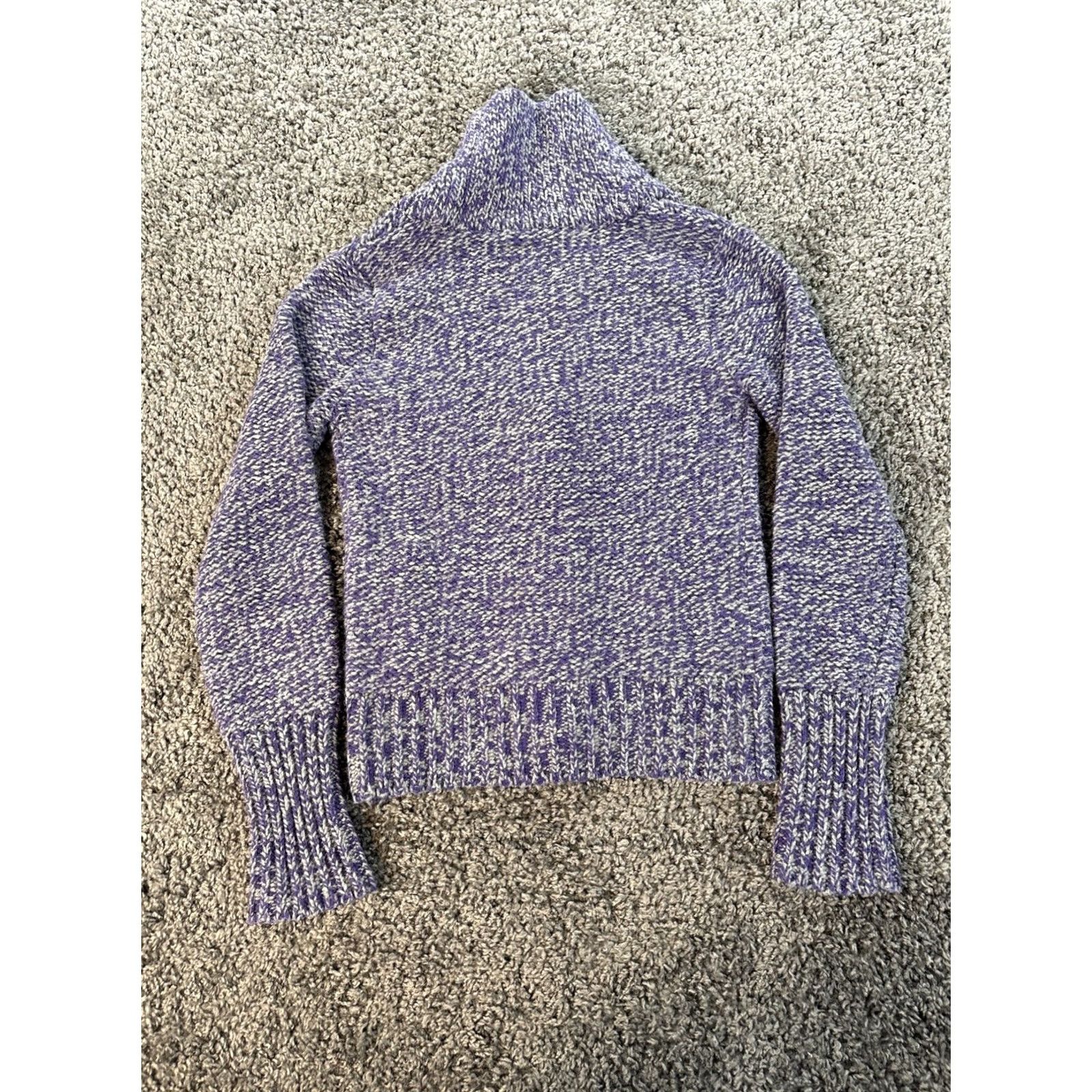 American Eagle Outfitters VINTAGE American Eagle Outfitters Cardigan Sweater Purple Wool Knit M Womens 90s Y2K Shirt/ Sweater Size M / US 6-8 / IT 42-44 - 6 Thumbnail