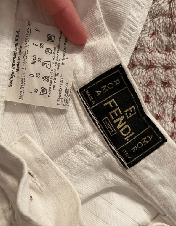 Fendi Fendi Trousers Pants Logo Straight Monogram 2000s EX0149 Size 40" / US 18 - 4 Thumbnail