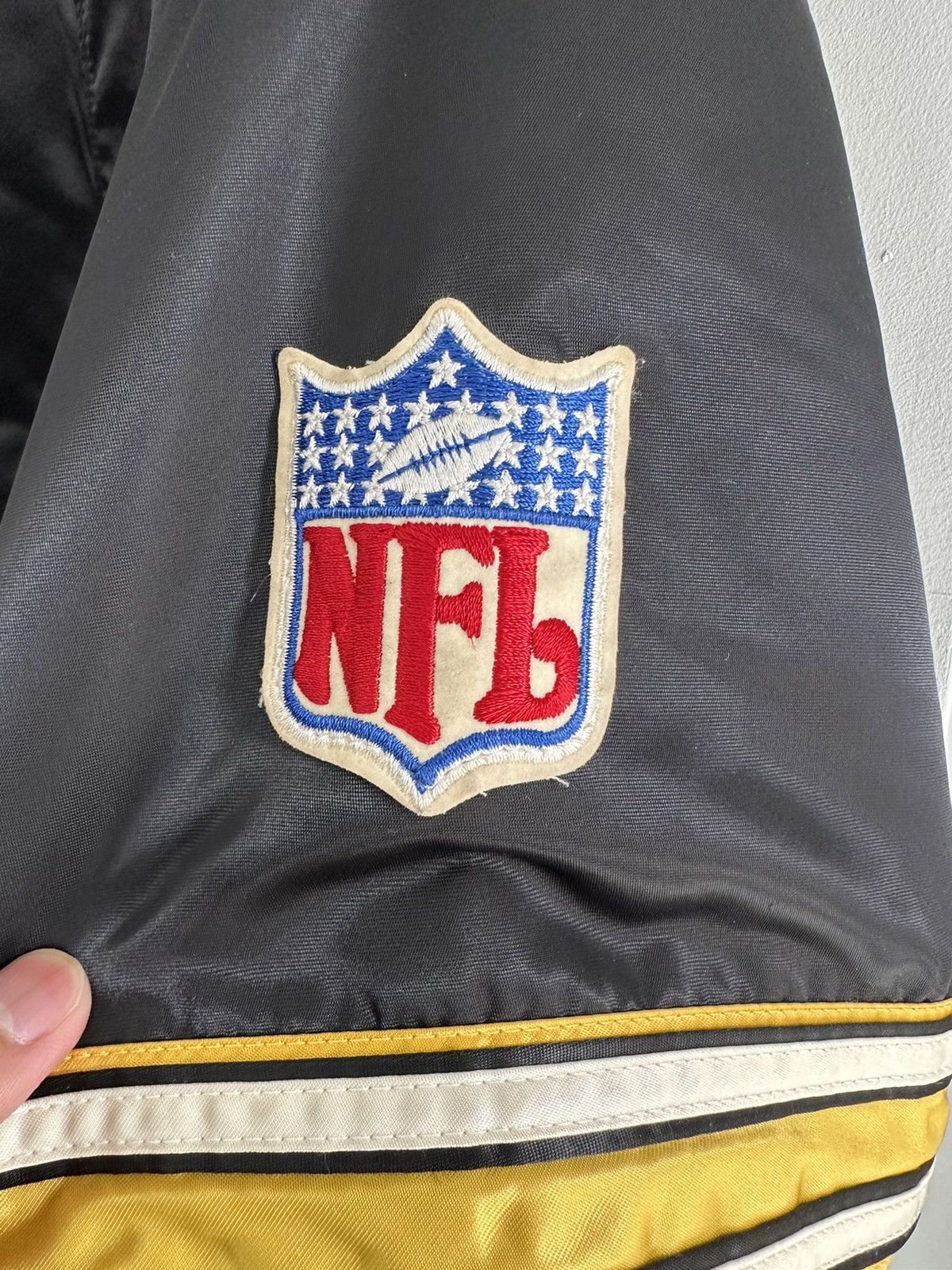 Starter Vintage NFL Pittsburgh Steelers Satin Bomber Jacket Size XL Size US XL / EU 56 / 4 - 3 Thumbnail