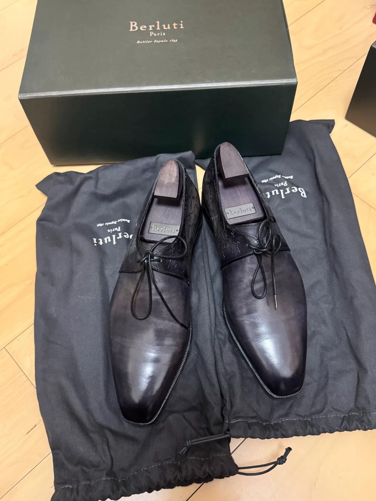 Berluti Berluti Men's Burnished Leather Shoes Size US 6.5 / EU 39-40 - 1 Thumbnail