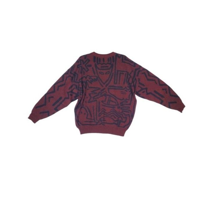FALKE Vintage Sweater RARE Retro Embroidered Graphics Falke by Jef Size US L / EU 52-54 / 3 - 10 Thumbnail