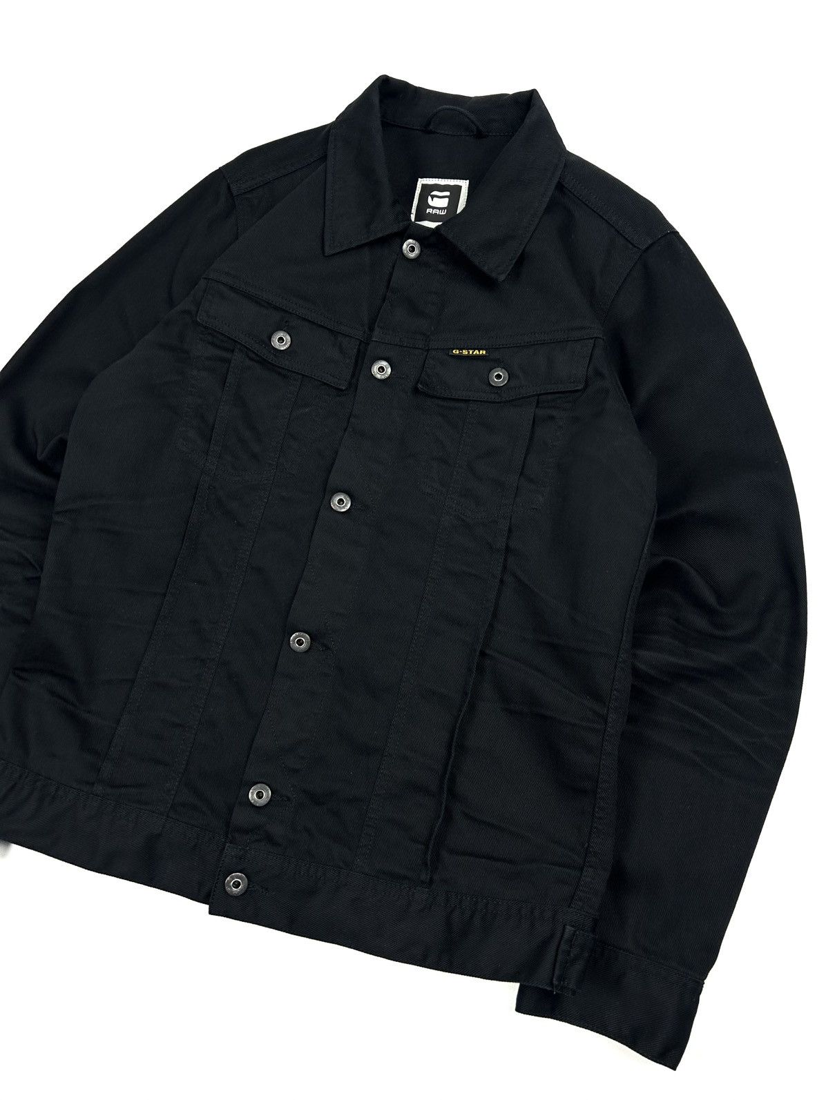 G-Star G-star raw Black Denim Jacket 3301 Slim Tailor Japaneses Y2K Size US XL / EU 56 / 4 - 4 Thumbnail