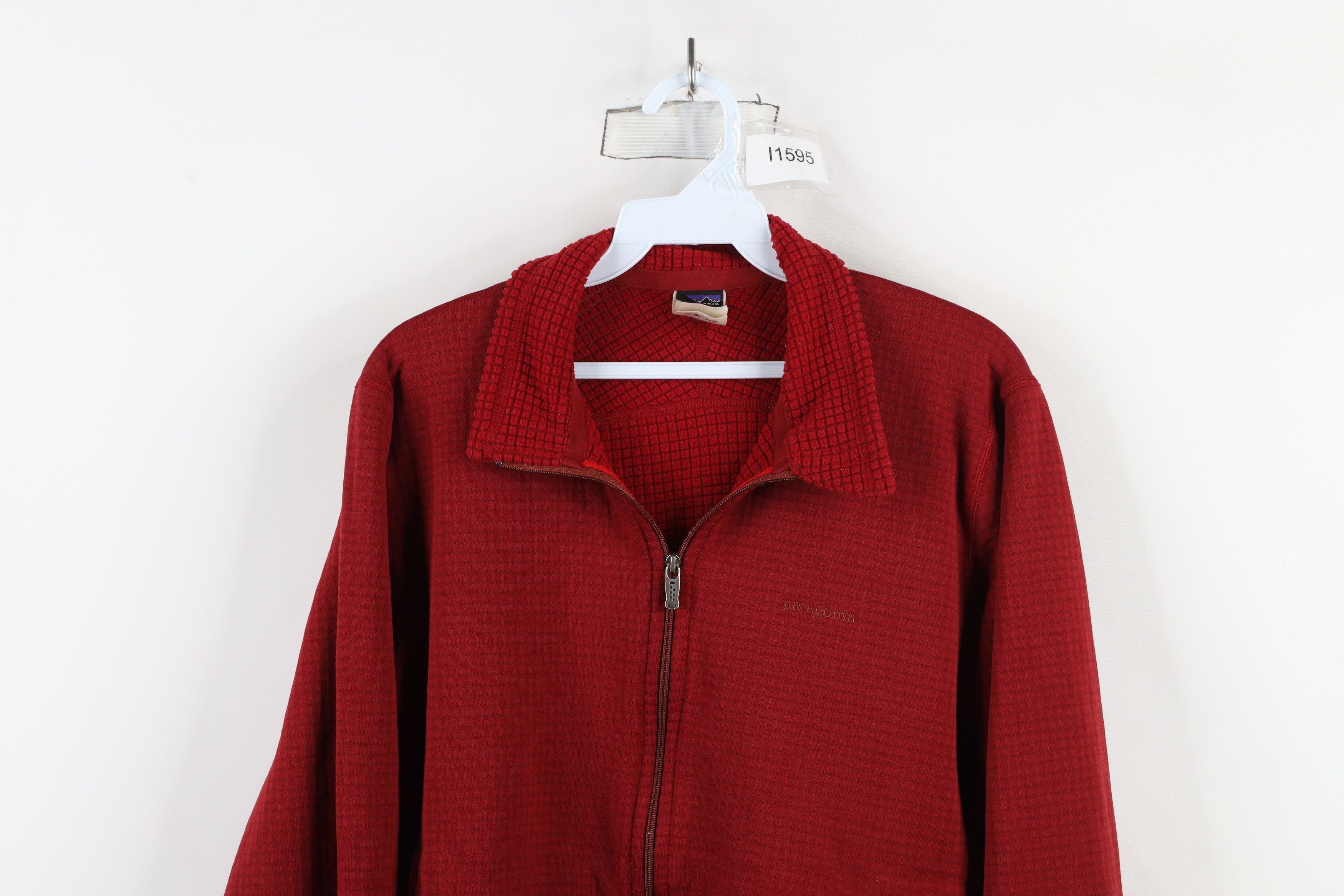 Patagonia × Vintage Vintage Y2K Patagonia R1 Polartec Fleece Full Zip Jacket Red Size XL / US 12-14 / IT 48-50 - 2 Thumbnail