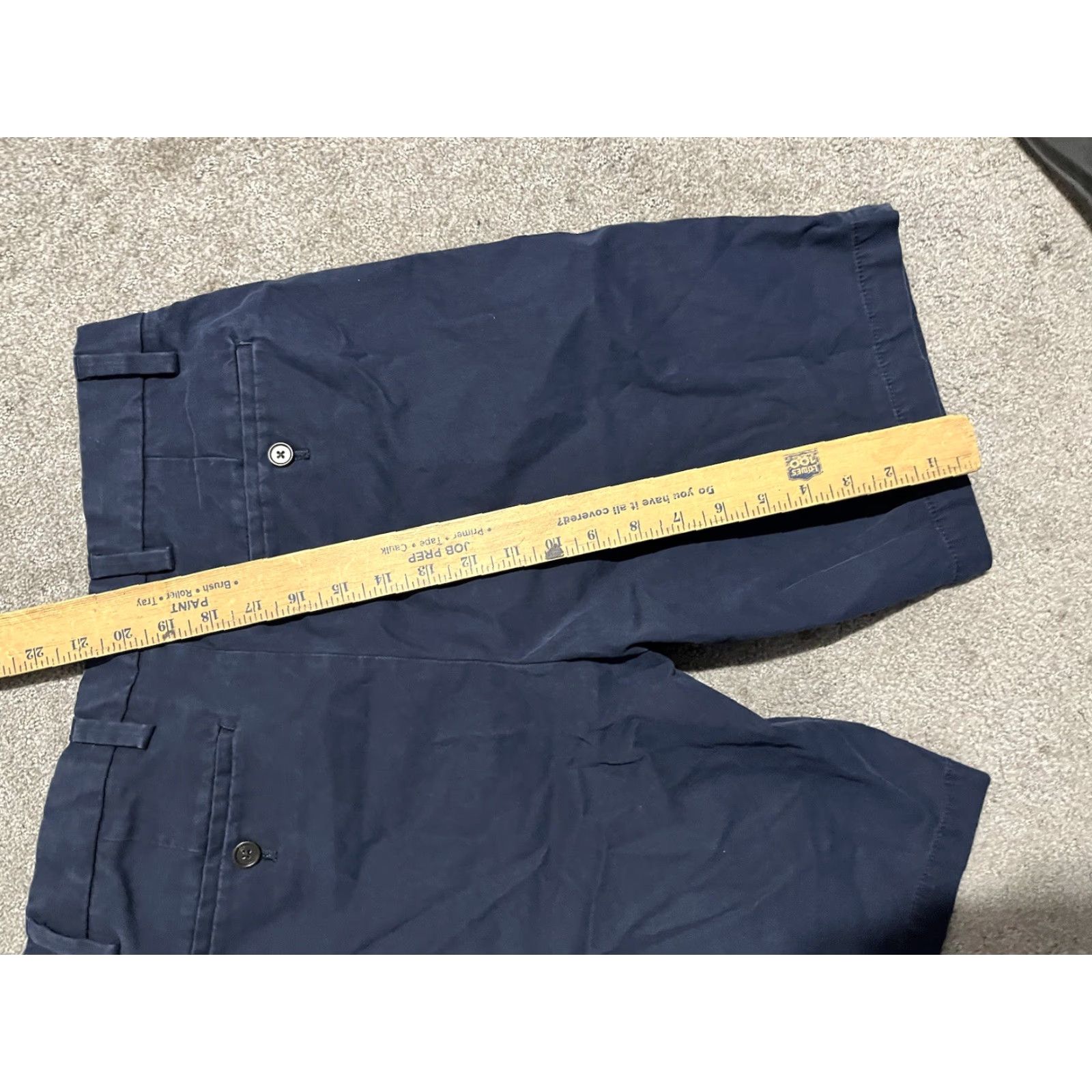 Banana Republic Banana Republic Shorts Mens 31 Emerson Navy Blue Chino Flat Front 11" Zip Belt Loops Cotton Flat Front 31 Regular Navy Mens Chino Size US 31 - 4 Thumbnail