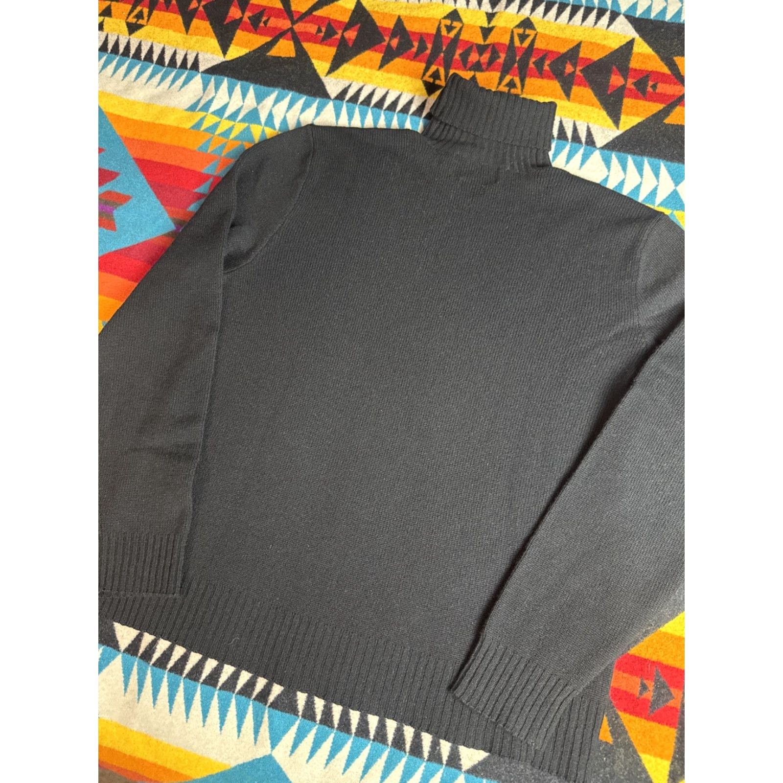 Ralph Lauren VINTAGE Polo Ralph Lauren 100% Cashmere Big Pony Turtle Neck Sweater Sz L 90s Black Mens Pullover Knits? Size US L / EU 52-54 / 3 - 7 Thumbnail