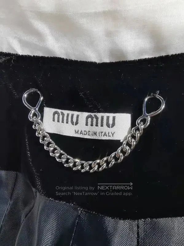 Miu Miu Miu Miu Black Cotton Women's Coat . Size L / US 10 / IT 46 - 8 Thumbnail