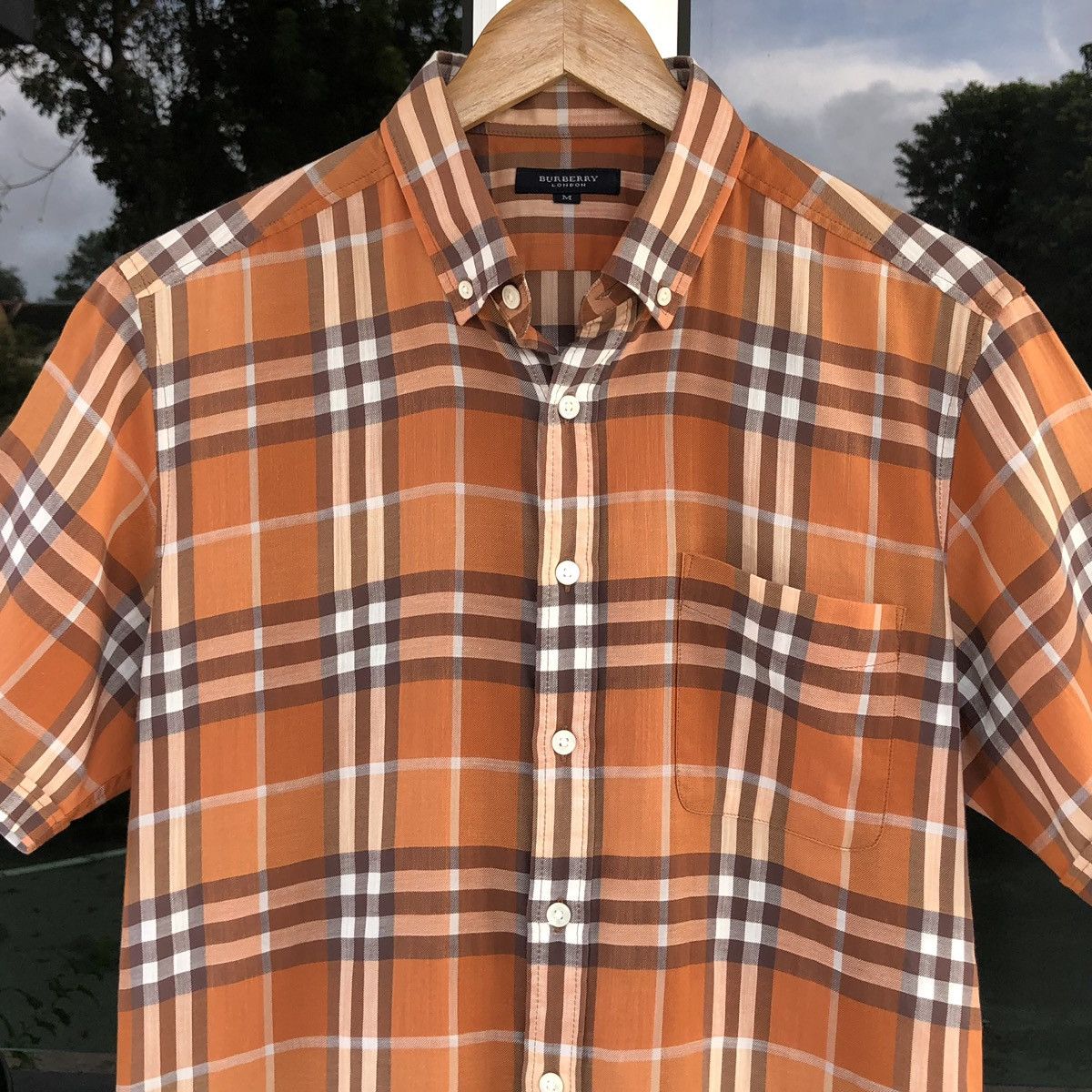 Burberry Burberry London Cotton Checked Nova Check Short Sleeve Size US M / EU 48-50 / 2 - 3 Thumbnail