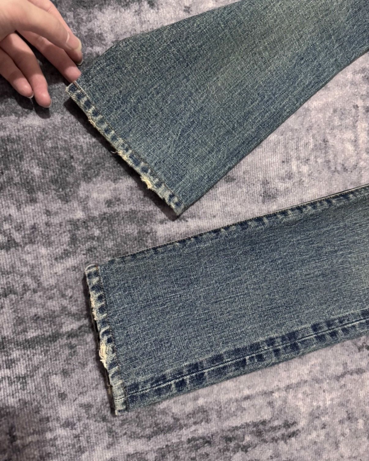 Saint Laurent Paris SLP 17SS "Cat Paw" Distressed Single-Slash Denim Jeans Size US 29 - 4 Thumbnail