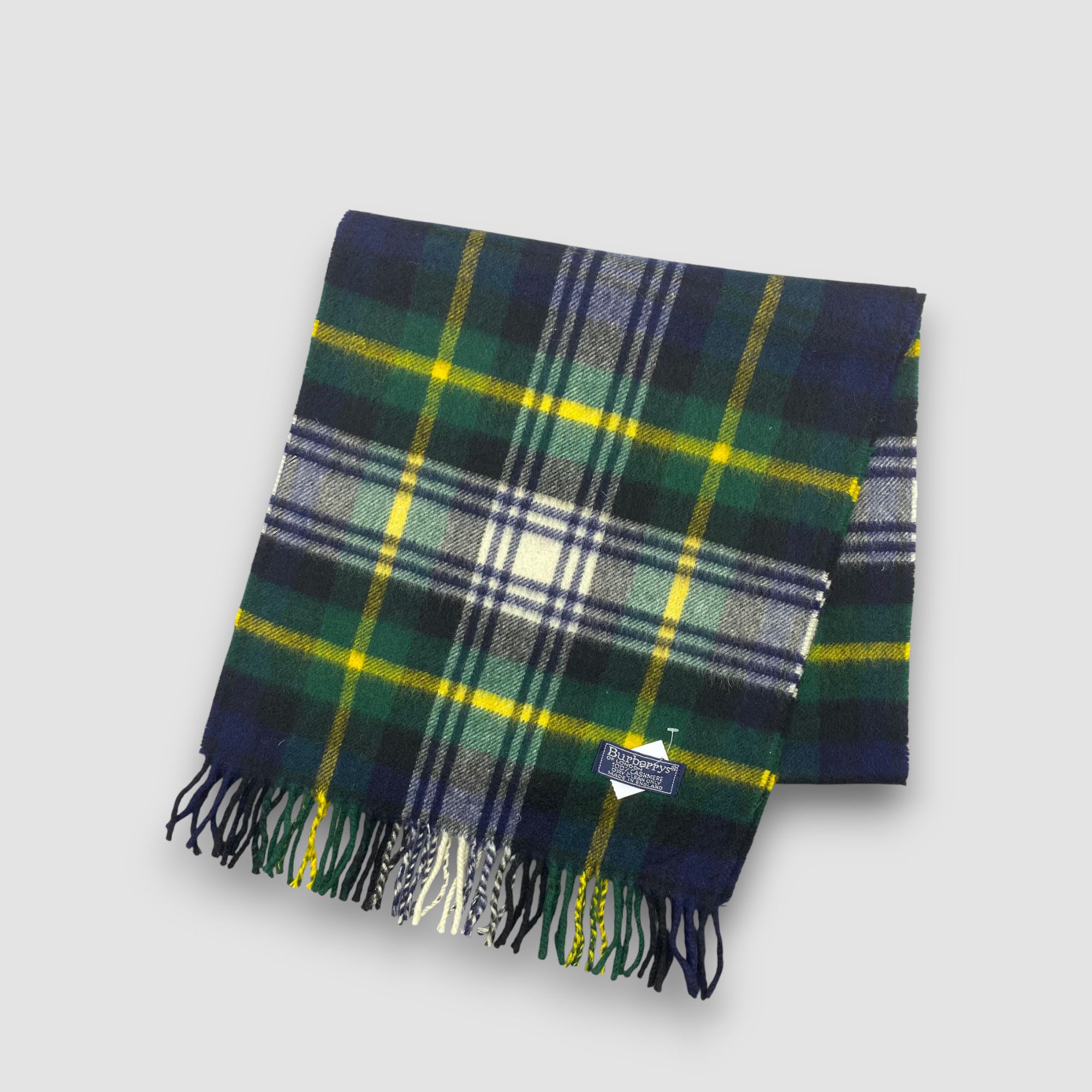 Burberry Vintage Burberry Scarf Muffler Wool Cashmere Plaid Scarves Size ONE SIZE - 3 Thumbnail
