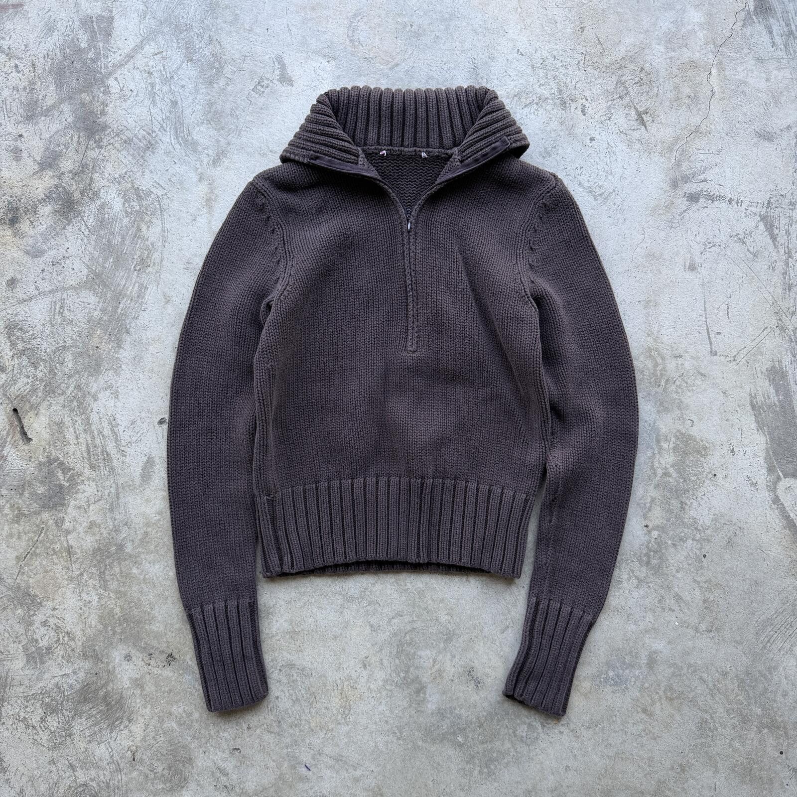 Polo Ralph Lauren VTG 90s Polo Ralph Lauren Jeans Knit Quarter 1/4 Zip Sweater Size S / US 4 / IT 40 - 1 Thumbnail