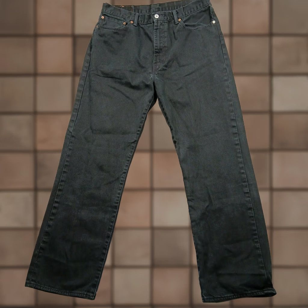 Levi's Levi's 751 Jeans Men's Black Straight Leg Denim Pants 38x32 Size US 38 / EU 54 - 1 Thumbnail