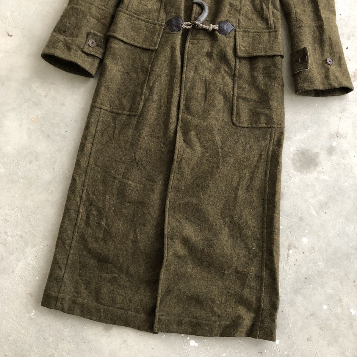 Jean Paul Gaultier JEAN PAUL GAULTIER Very Rare Design Long Wool Duffle Coat Size US XXS / EU 40 - 6 Thumbnail
