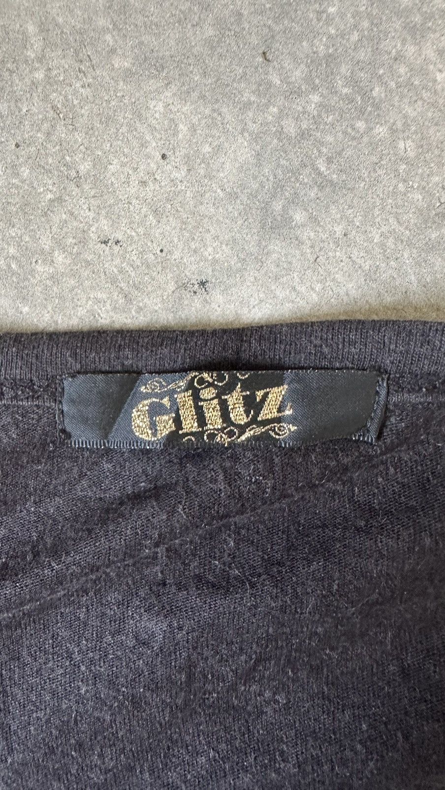 Japanese Brand VINTAGE GLITZ AFFLICTION TEE Size US S / EU 44-46 / 1 - 6 Thumbnail