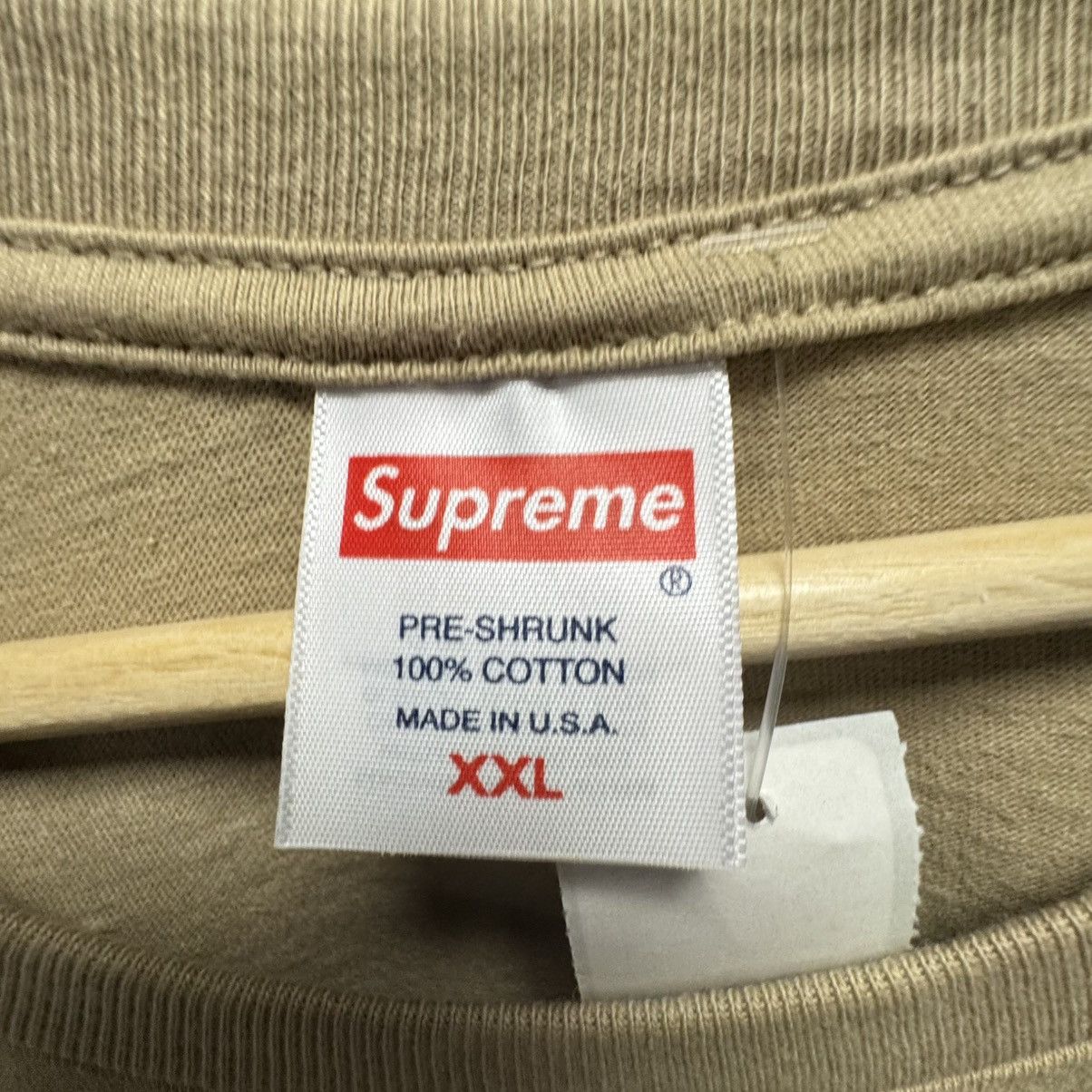 Supreme Supreme Tonal Box Logo Tee Khaki Size US XXL / EU 58 / 5 - 3 Thumbnail