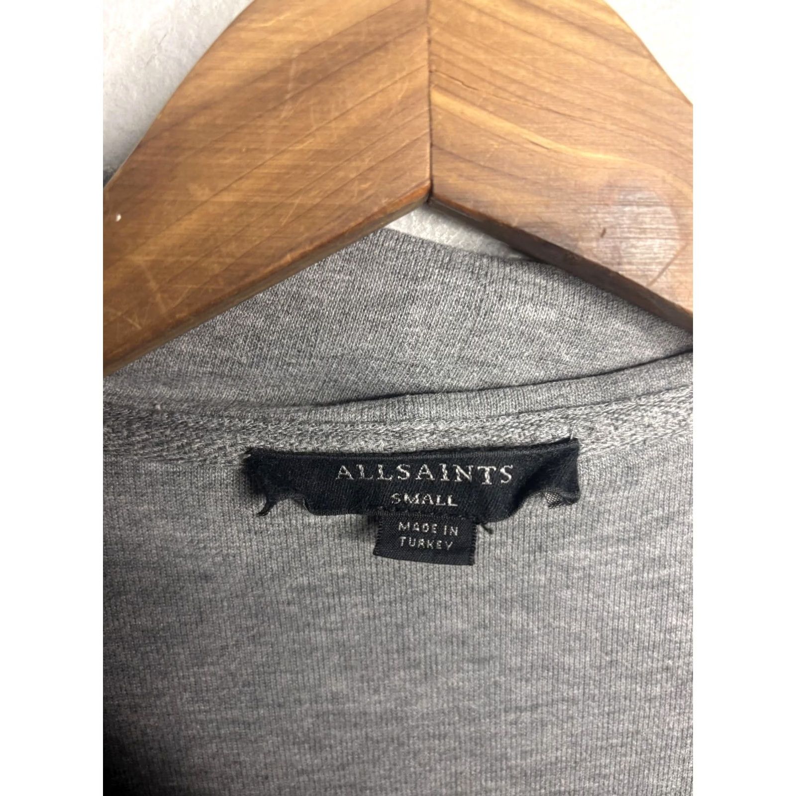 Allsaints AllSaints Womens Gray Open Front Draped Lightweight Sweater Knit Cardigan Small Size S / US 4 / IT 40 - 3 Thumbnail