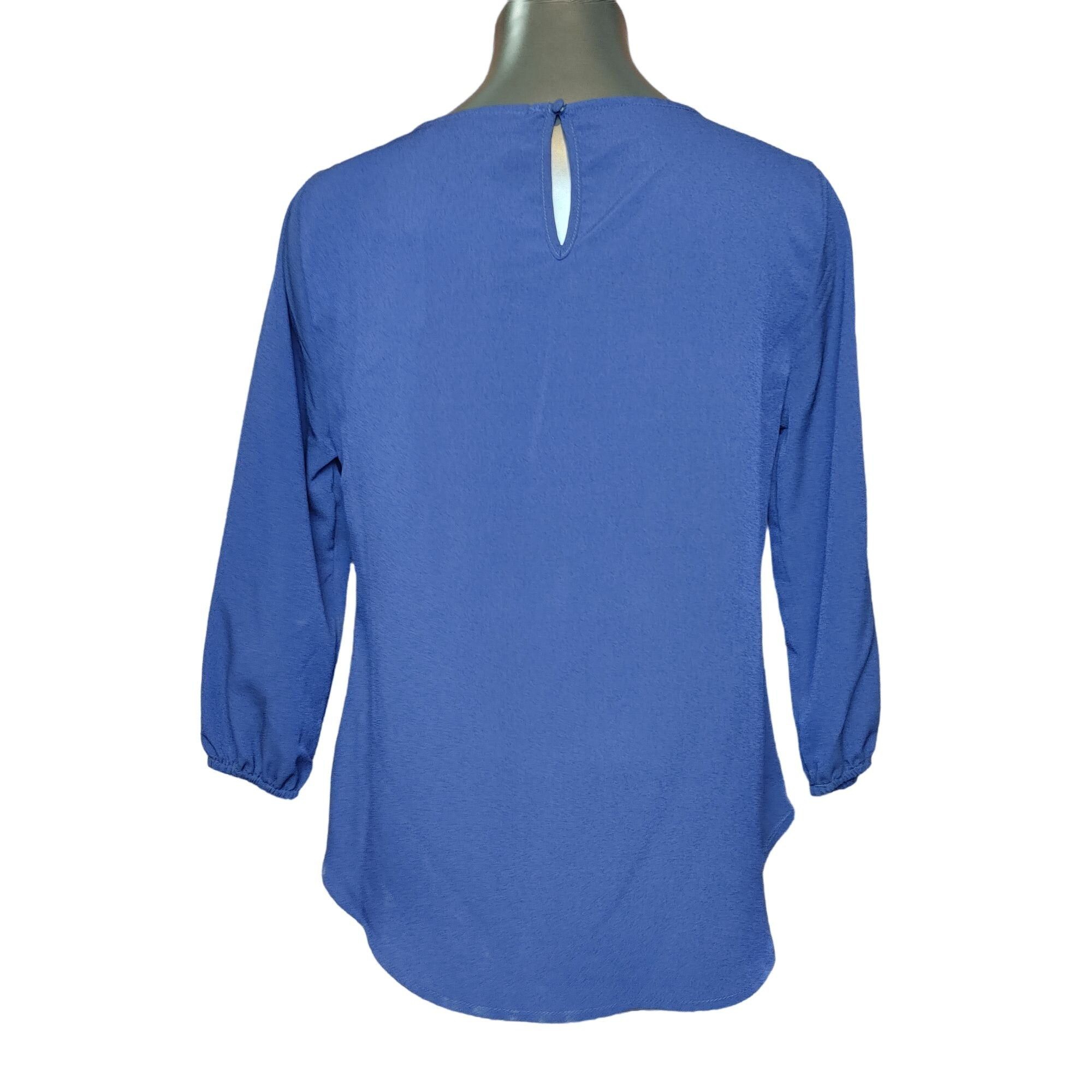 Other NWT New York & Company 7th Avenue Design Studio Blue Peek-a- Size S / US 4 / IT 40 - 2 Thumbnail