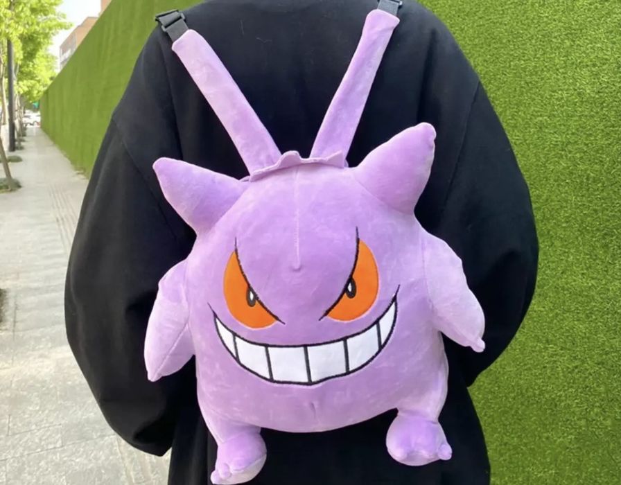 Japanese Brand Pokemon plush backpack bag y2k Gengar kuromi travel ...