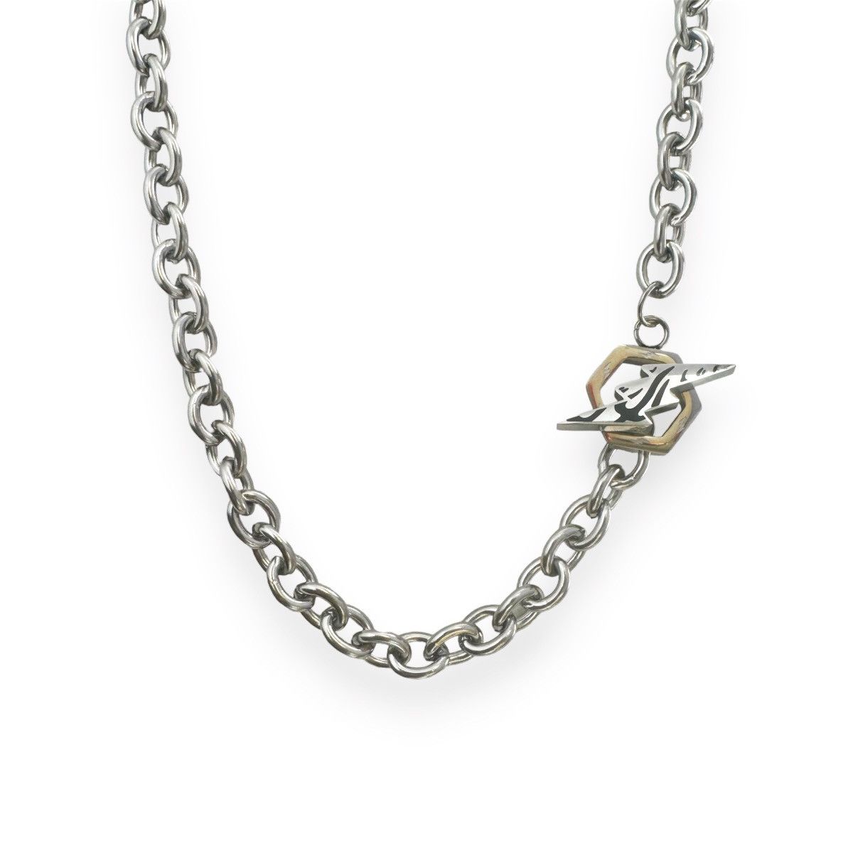 Other Lightning Link Chain Necklace for Men Women Unisex Style Size ONE SIZE - 1 Thumbnail