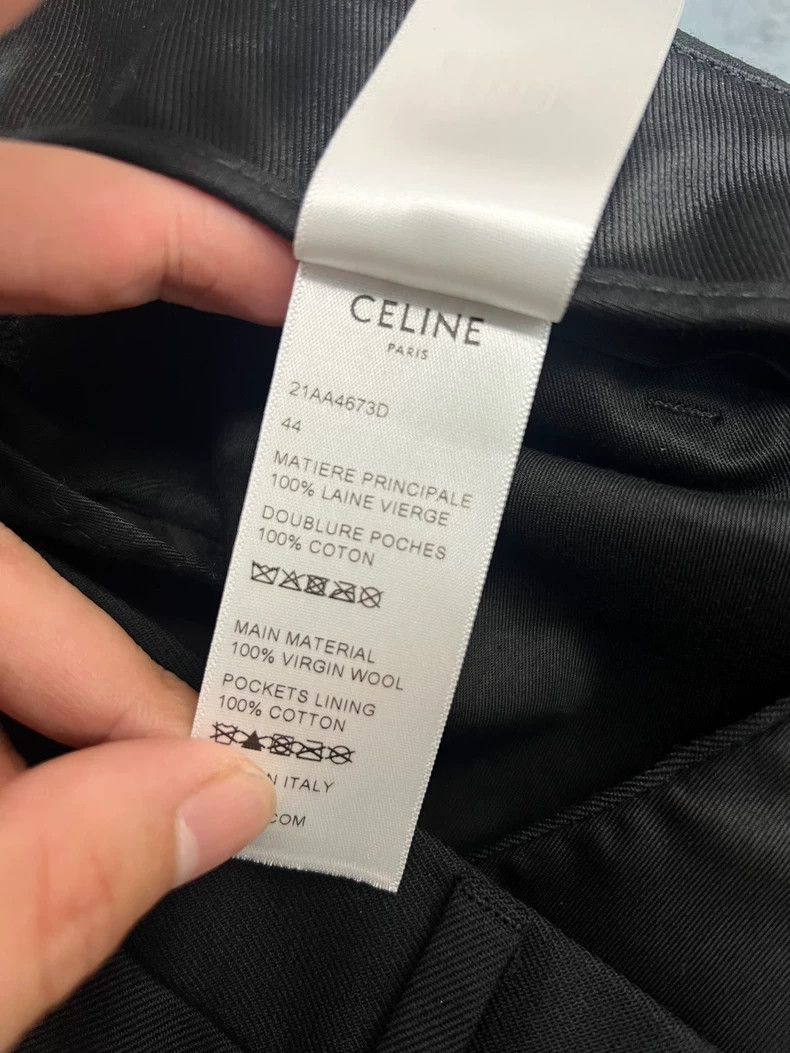 Celine Celine 19 Spring/Summer Black Wool Trousers 2503-Nextarrow Size US 44 / EU 60 - 5 Thumbnail
