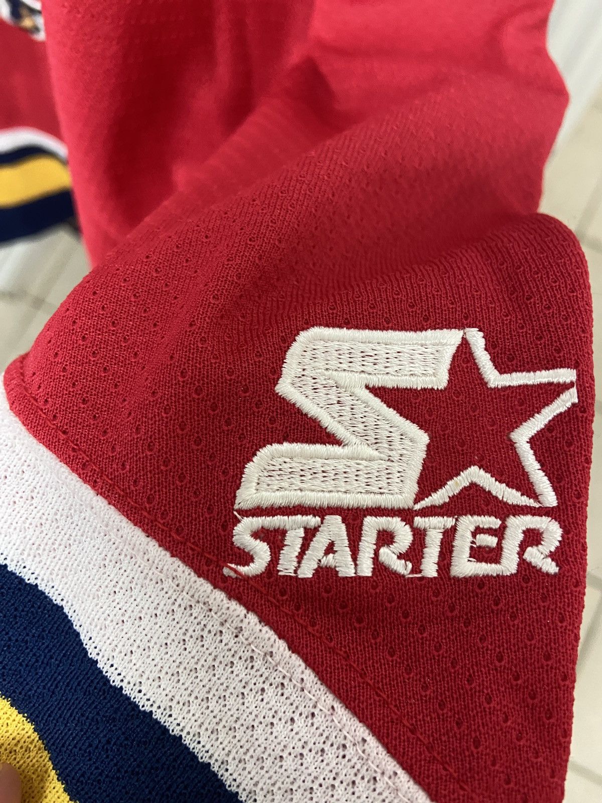 Starter 90s Red & Navy Starter NHL Florida Panthers Old Logo Jersey Size US L / EU 52-54 / 3 - 5 Thumbnail
