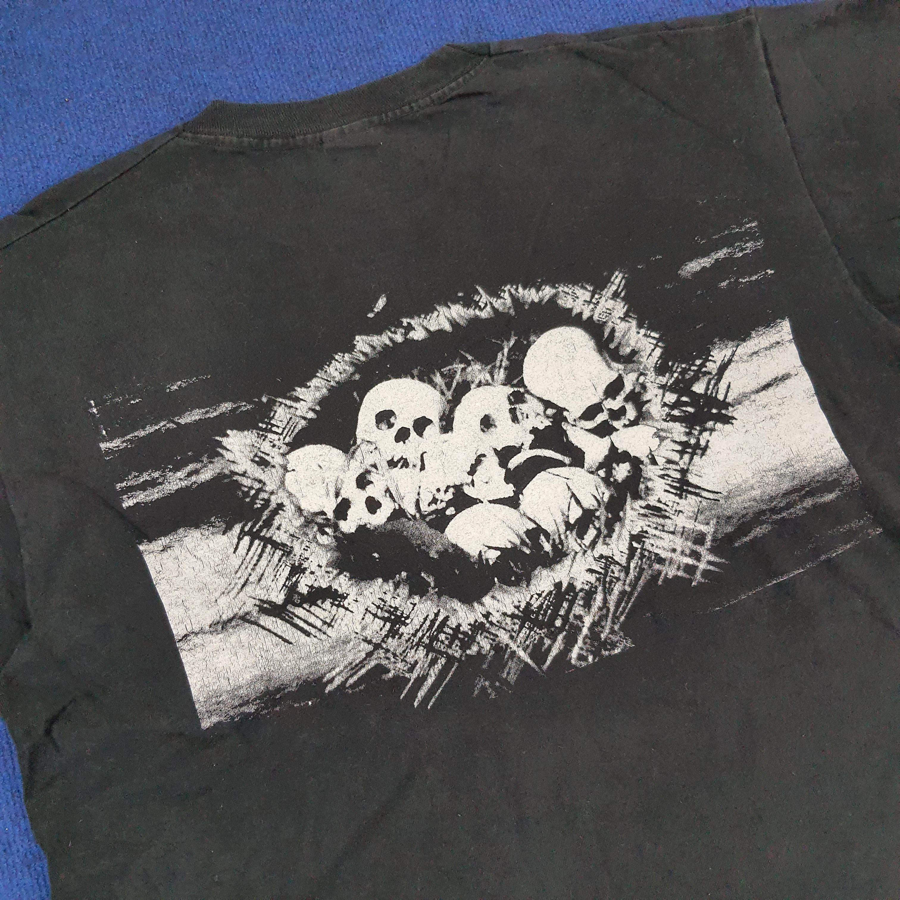 Band Tees × Vintage Vintage Skull Flux Punk Rock Band T-shirt Size US XL / EU 56 / 4 - 2 Thumbnail