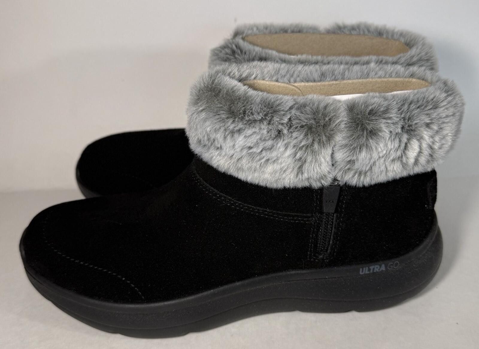 SKECHERS SKECHERS On The Go Encore Snow-Capped Ankle Bootie Black/Gra Size US 8 / IT 38 - 3 Thumbnail