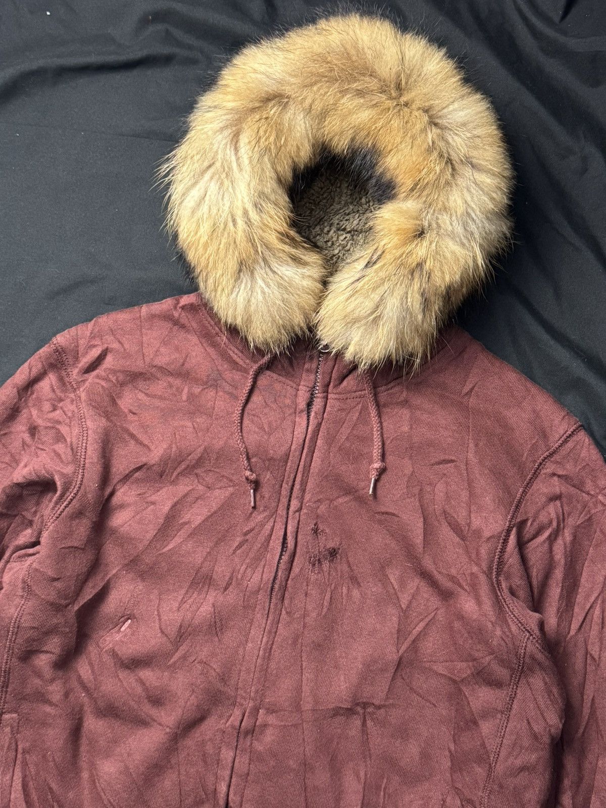 If Six Was Nine × Japanese Brand × Le Grande Bleu (L.G.B.) Fur Hoodie Sherpa Japanese Uniqlo Style Size US L / EU 52-54 / 3 - 4 Thumbnail