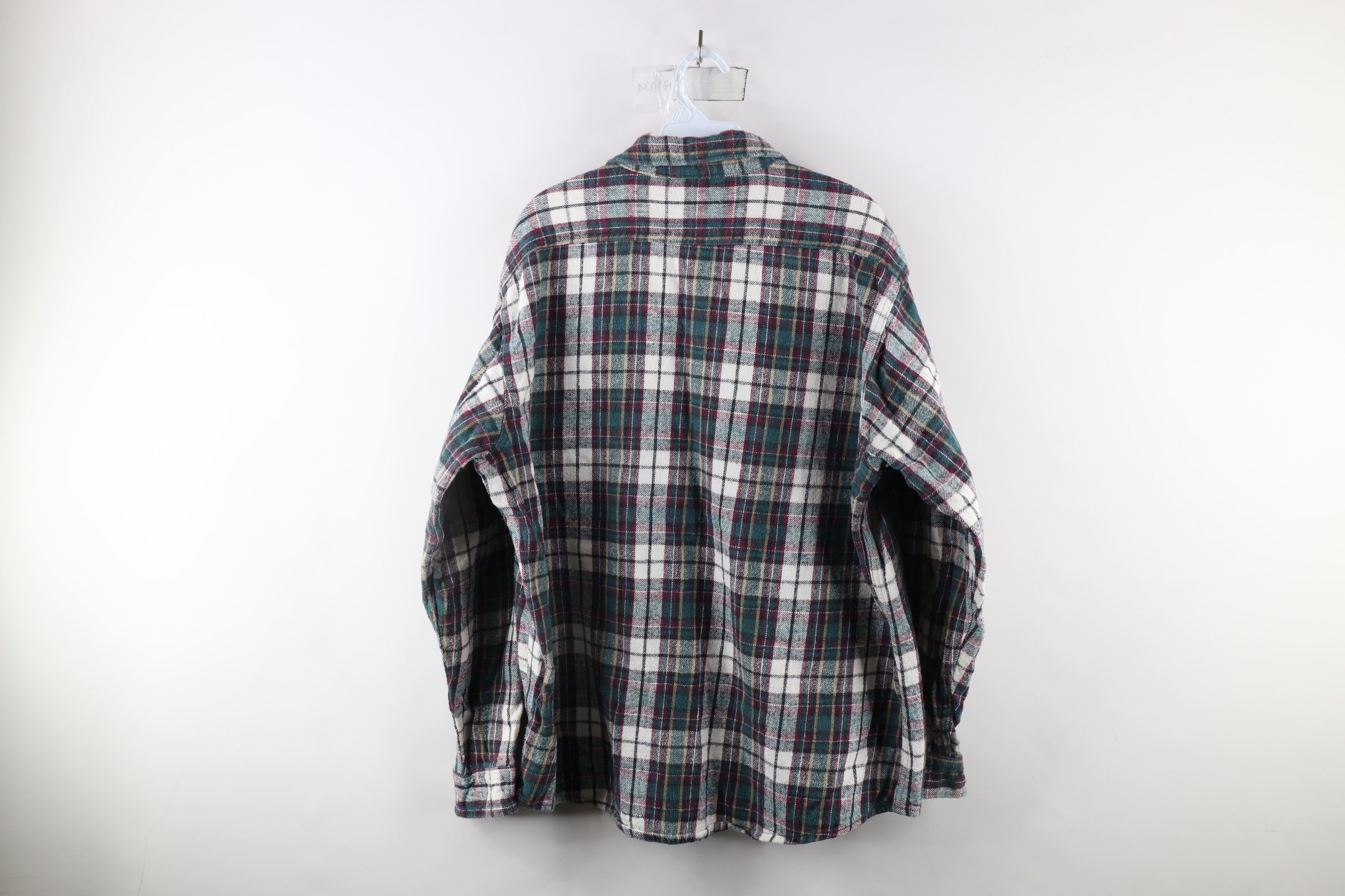Vintage Vintage 90s Streetwear Heavyweight Flannel Button Shirt Size US XL / EU 56 / 4 - 7 Thumbnail