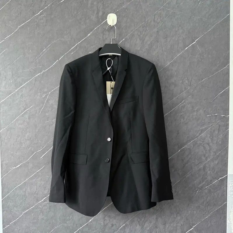 Burberry Burberry Black Cotton Men's Jacket Size US M / EU 48-50 / 2 - 1 Thumbnail