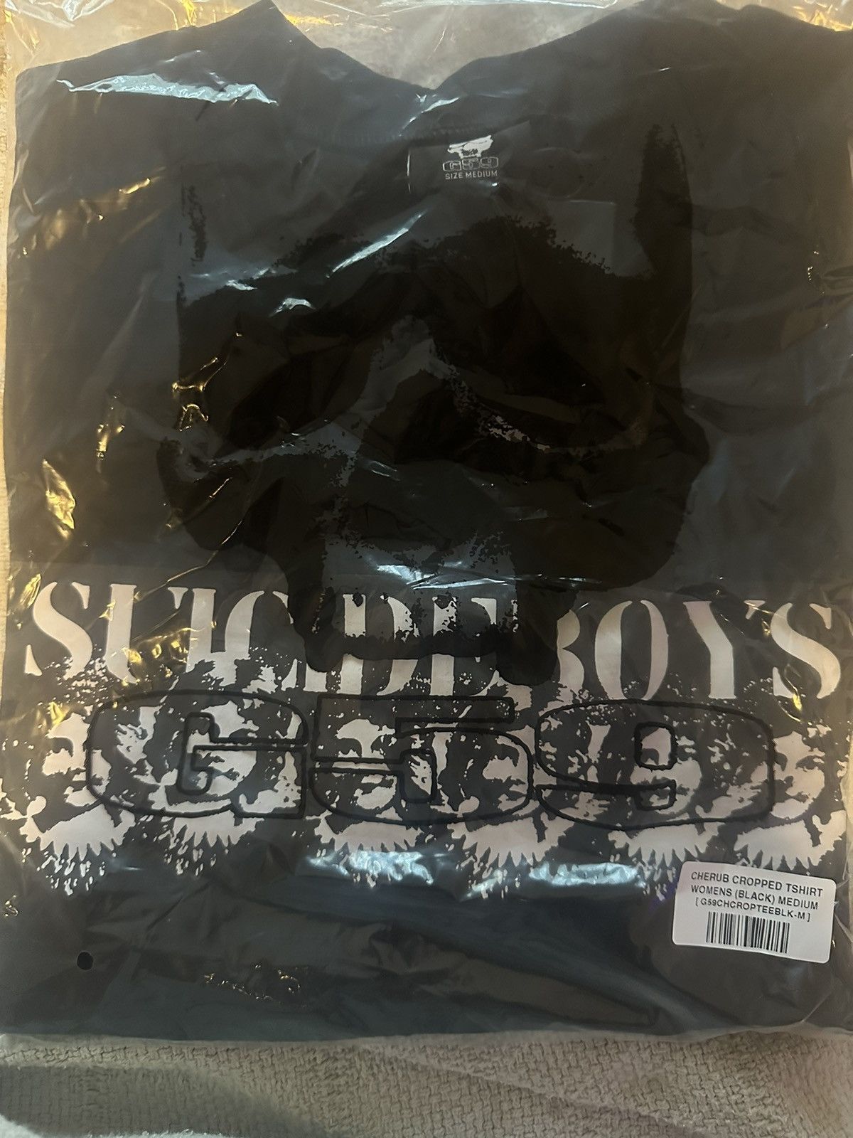 G59 Records $uicideboy$ G59 Cherub black cropped tee Size US M / EU 48-50 / 2 - 2 Thumbnail