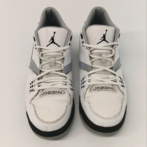 Jordan Brand Jordan Men's Flight 23 Cement 'White Black' Sneakers- US13 Size US 13 / EU 46 - 3 Thumbnail