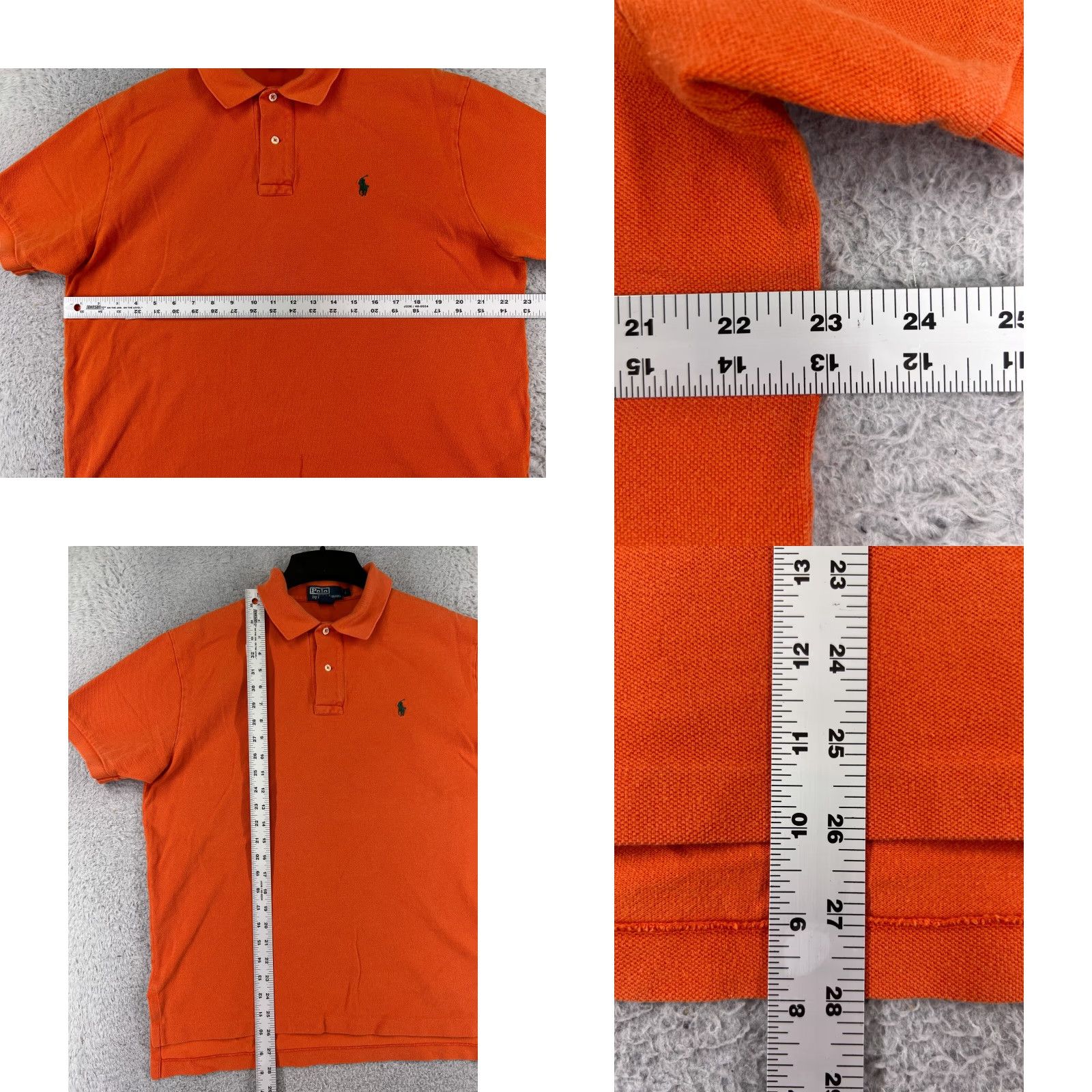 Ralph Lauren VINTAGE Ralph Lauren Polo Shirt Men’s Orange 100% Cotton Knit Polo Golf Classic Logo 40 in Chest Adult Large Size US L / EU 52-54 / 3 - 8 Thumbnail