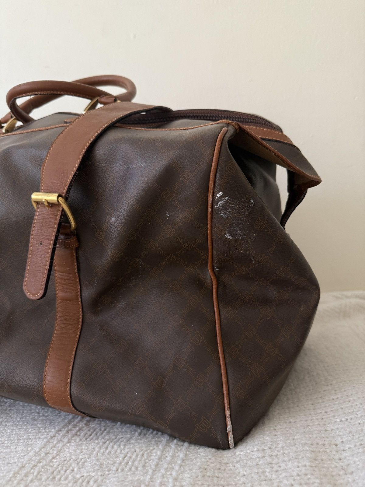 Bally BALLY Vintage Leather Travel Duffle Bag Size ONE SIZE - 4 Thumbnail