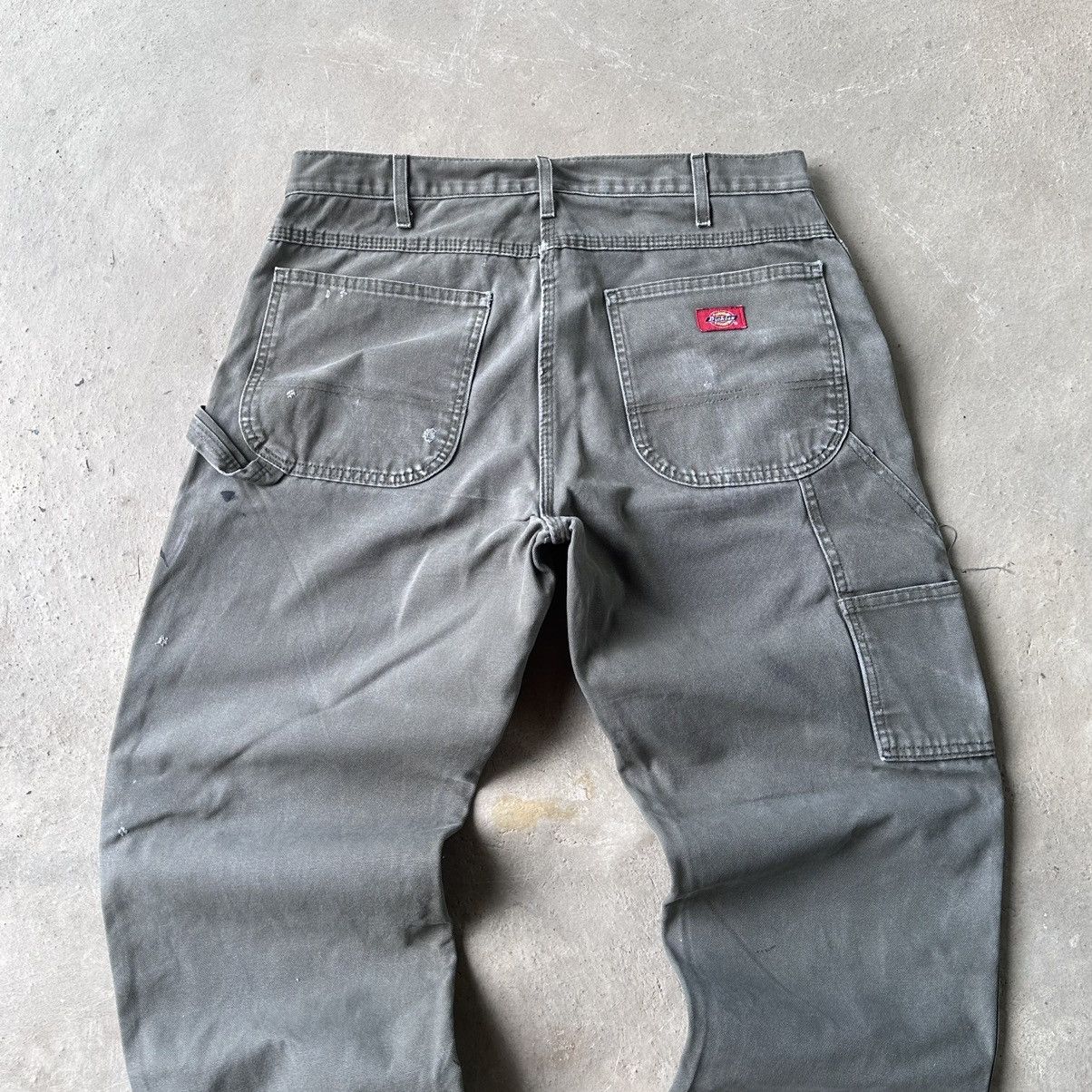 Carhartt × Dickies (35x30) Crazy Vintage Y2K Faded Dickies Carpenter Pants MOS Size US 35 - 5 Thumbnail