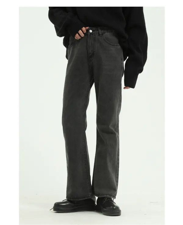 Japanese Brand Kubota x Endo Grey Washed Straight Bootcut Jeans Size US 32 / EU 48 - 1 Thumbnail