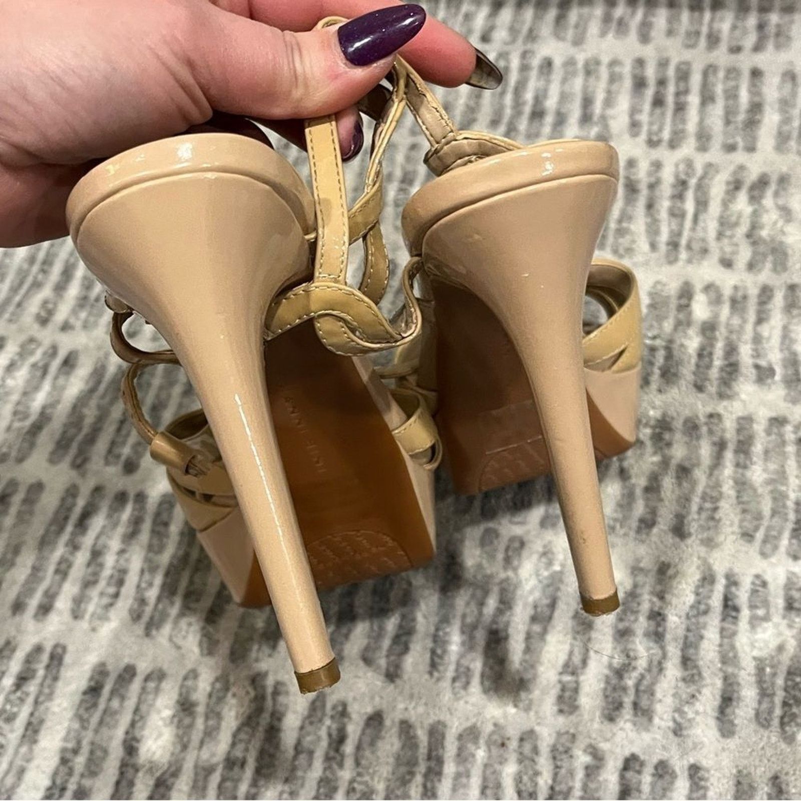 Gianni Valentino Giani Bini Kelli T-Strap Platform High Heel Patent Leather 8 Size US 8 / IT 38 - 5 Thumbnail