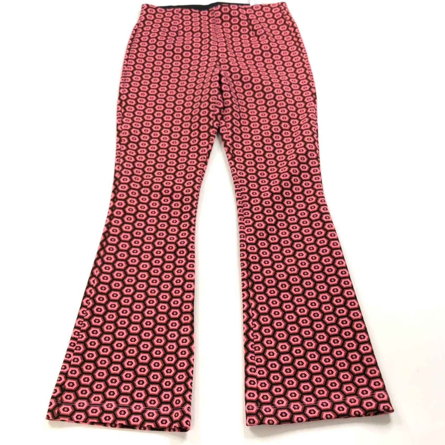 Zara Zara Pants Geometric All Over Print Mid Rise Pull On Regular Women Inseam 28 in 28W 28L Size 32" / US 10 / IT 46 - 2 Thumbnail