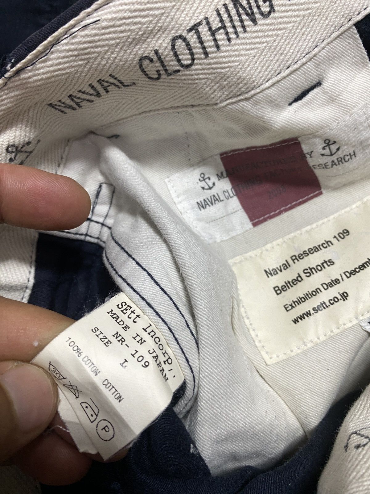 General Research × Japanese Brand × Naval Clothing Factory Vintage Naval Research 109 Belted Shorts Size US 32 / EU 48 - 6 Thumbnail