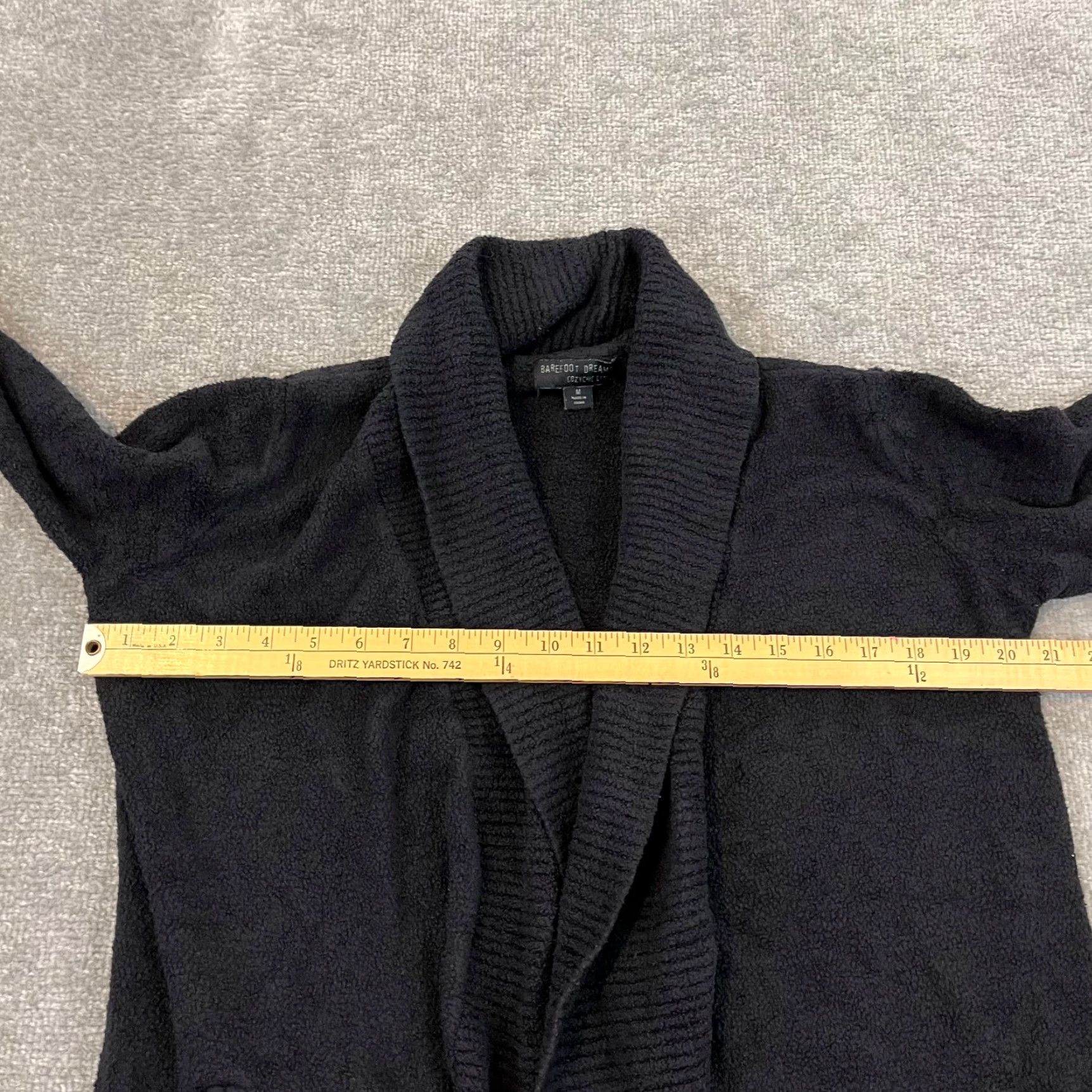 Vintage VINTAGE Barefoot Dreams Womens Cardigan Lounge CozyChic Lite Black Knitted Long Sleeve Casual Fall Spring Winter Women Size M / US 6-8 / IT 42-44 - 4 Thumbnail