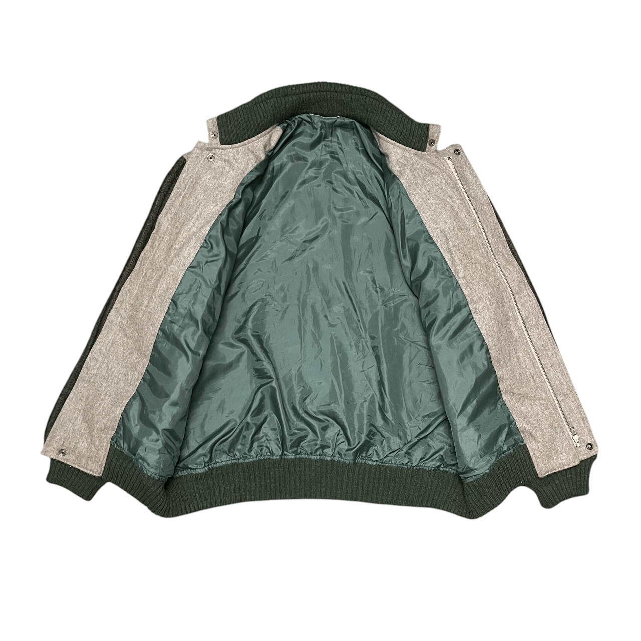 Issey Miyake Vintage Sam Austin Wool Knitted Bomber Jacket Issey Miyake Size US M / EU 48-50 / 2 - 6 Thumbnail