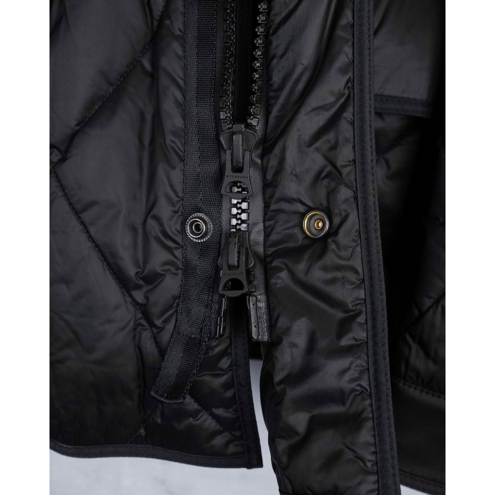 Burberry Burberry brit black quilted lamb leather wool vintage jacket Size US M / EU 48-50 / 2 - 11 Thumbnail