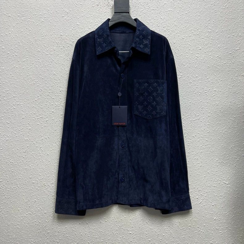 Louis Vuitton Suede Shirt Jacket-dmc