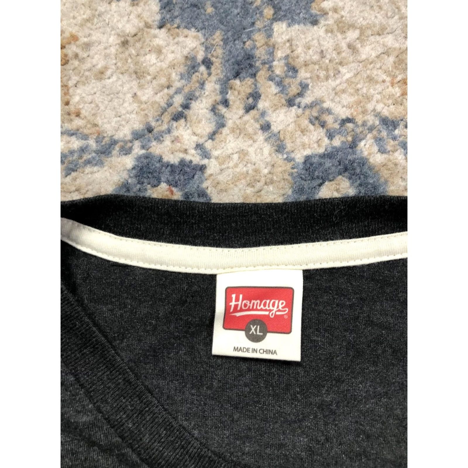 Vintage Homage Shirt Mens XL Gray Bad To The Bone Football Skull Graphic Tee Size US XL / EU 56 / 4 - 7 Thumbnail